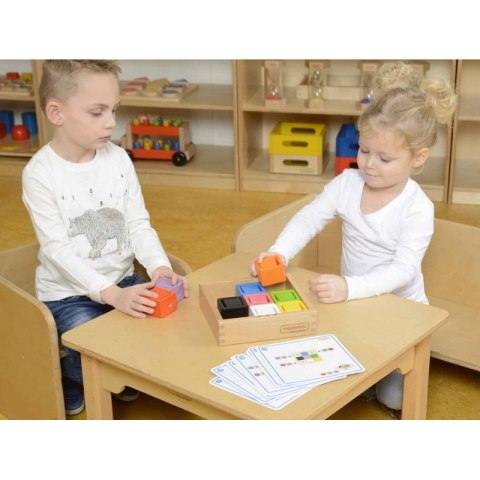 ZABAWKA KOLOROWE KLOCKI KUBECZKI SORTER KOLORÓW ZABAWKA KOLOROWE KLOCKI KUBECZKI SORTER KOLORÓW