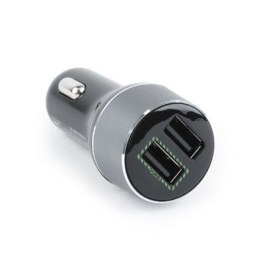 Gembird EG-U2QC3-CAR-01 2-port USB car quick charger Car charger, 5 V