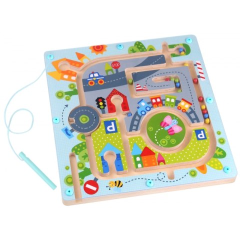 TOOKY TOY TABLICA MAGNETYCZNA LABIRYNT MIASTO
