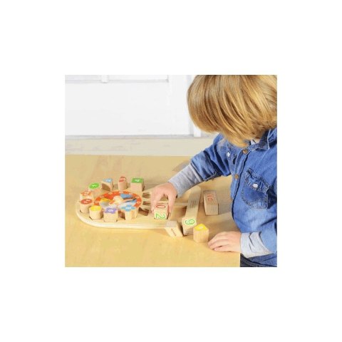 MASTERKIDZ DREWNIANY ZEGAR NAUKA CZASU I POGODY MASTERKIDZ DREWNIANY ZEGAR NAUKA CZASU I POGODY