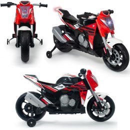INJUSA Motor Na Akumulator 12V MP3 Światło Dźwięk Pompowane Koła