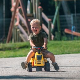 FALK TRAKTOREK BABY KOMATSU ŻÓŁTY Z PRZYCZEPKĄ