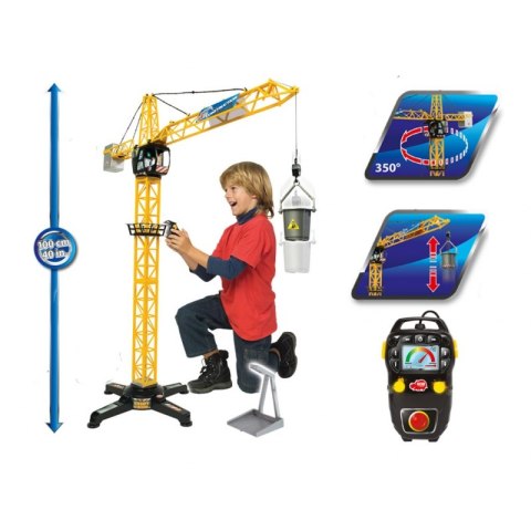 Dickie Dźwig zdalnie sterowany dla dzieci żuraw 100 cm Dickie Dźwig zdalnie sterowany dla dzieci żuraw 100 cm