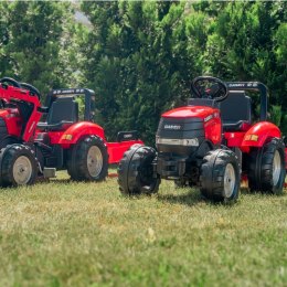 FALK TRAKTOR NA PEDAŁY CASE DUŻY Z PRZYCZEPKĄ