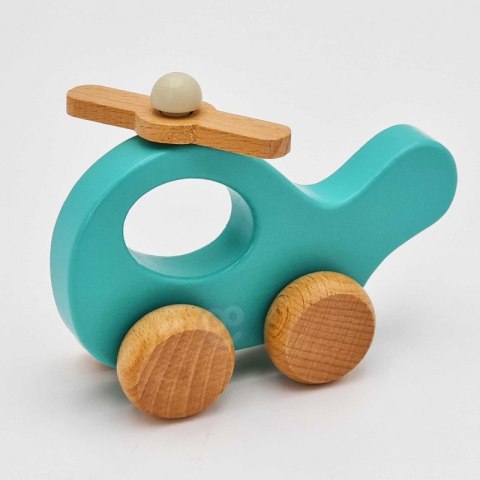 TOOKY TOY Drewniany Helikopter do Pchania dla Dzieci TOOKY TOY Drewniany Helikopter do Pchania dla Dzieci