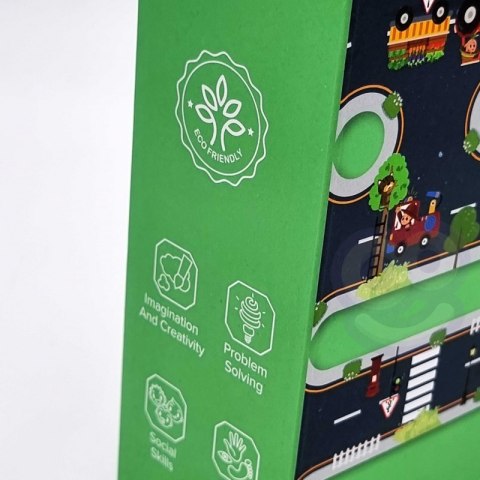 TOOKY TOY Droga Puzzle dla Dzieci Autostrada Makieta 21 el. Certyfikat FSC TOOKY TOY Droga Puzzle dla Dzieci Autostrada Makieta 21 el. Certyfikat FSC