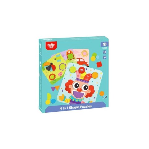 TOOKY TOY Puzzle 4 w 1 Układanka Klocki TOOKY TOY Puzzle 4 w 1 Układanka Klocki