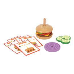 TOOKY TOY Restauracja Duży Drewniany Burger Układanka dla Dzieci 21 el.