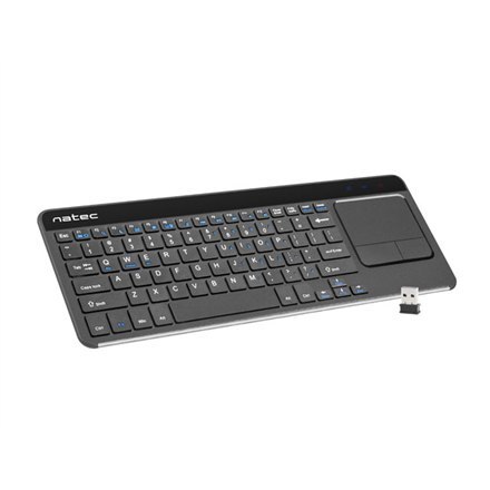 Natec Keyboard NKL-0968 Turbo Slim Wireless, US, USB Type-A, Black