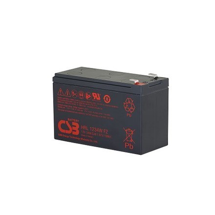 CSB Battery Valve Regulated Lead Acid Battery HRL1234WF2FR 12 V, 9 Ah