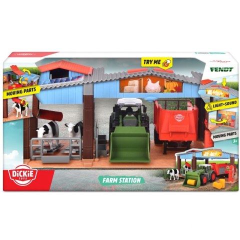 DICKIE Farm Stacja Farma Traktor Rolnik Krowa DICKIE Farm Stacja Farma Traktor Rolnik Krowa