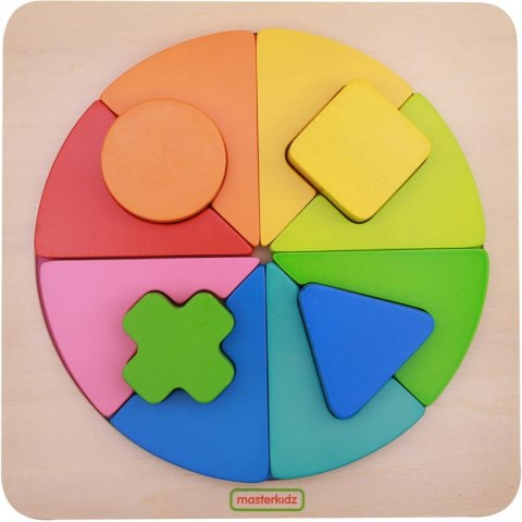 KOLOROWA UKŁADANKA GEOMETRYCZNA PUZZLE MASTERKIDZ KOLOROWA UKŁADANKA GEOMETRYCZNA PUZZLE MASTERKIDZ