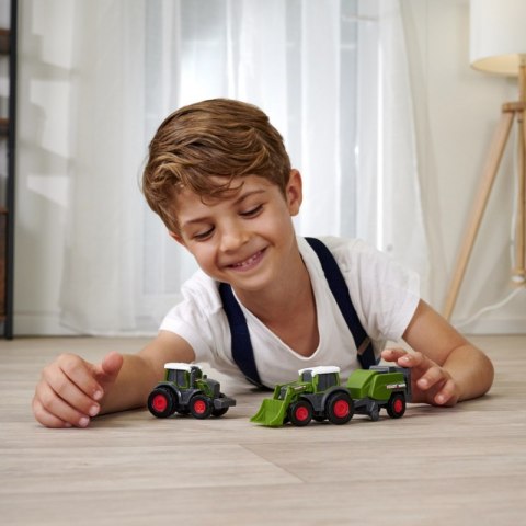 DICKIE Farm Zestaw 3 Pojazdów 9cm Traktory Przyczepka Fendt DICKIE Farm Zestaw 3 Pojazdów 9cm Traktory Przyczepka Fendt