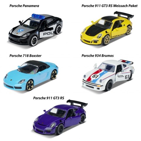 MAJORETTE Zestaw Samochodów Porsche 5szt MAJORETTE Zestaw Samochodów Porsche 5szt