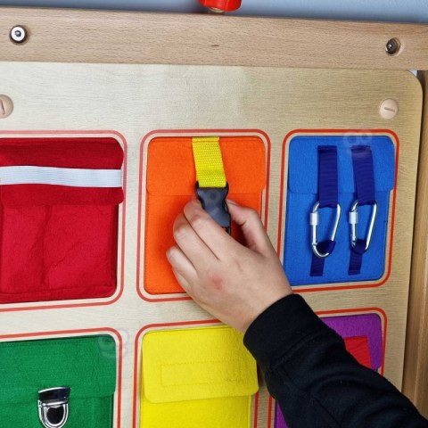 Kieszonki Do Zamykania i Otwierania Zamki Tablica Ścienna Masterkidz Kieszonki Do Zamykania i Otwierania Zamki Tablica Ścienna Masterkidz