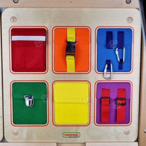 Kieszonki Do Zamykania i Otwierania Zamki Tablica Ścienna Masterkidz Kieszonki Do Zamykania i Otwierania Zamki Tablica Ścienna Masterkidz