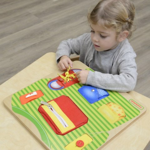 MASTERKIDZ Tablica Edukacyjna Trening Umiejętności Ubrania MASTERKIDZ Tablica Edukacyjna Trening Umiejętności Ubrania