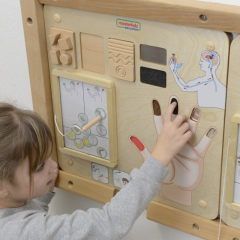 MASTERKIDZ Tablica Edukacyjna Zmysł Dotyku MASTERKIDZ Tablica Edukacyjna Zmysł Dotyku