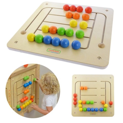 MASTERKIDZ Tablica Ścienna Edukacyjna Labirynt Koraliki MASTERKIDZ Tablica Ścienna Edukacyjna Labirynt Koraliki