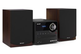 Mikrowieża Sharp Hi-Fi XL-B517D(BR) 45 W, połączenie bezprzewodowe, wejście AUX, odtwarzacz CD, Bluetooth