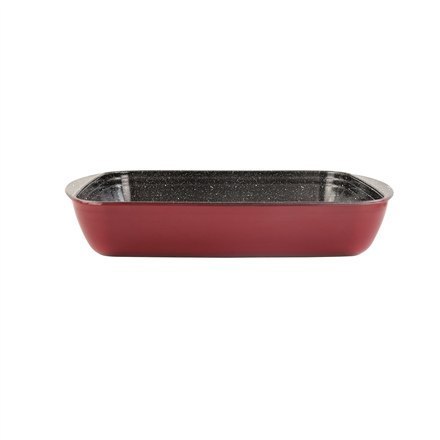 Stoneline Casserole dish 	21477 4.5 L, 40x27 cm, Borosilicate glass, Red, Dishwasher proof