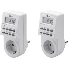 Goobay Digital timer set of 2 	55543 White