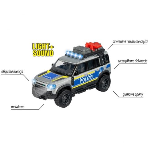 MAJORETTE Grand Land Rover Policja 12,5cm MAJORETTE Grand Land Rover Policja 12,5cm