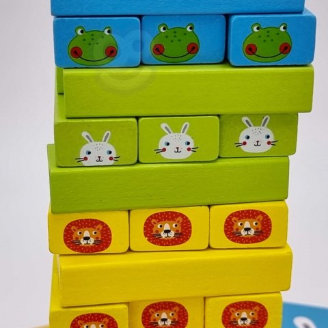 TOOKY TOY Jenga Zwierzęta Gra Zręcznościowa TOOKY TOY Jenga Zwierzęta Gra Zręcznościowa