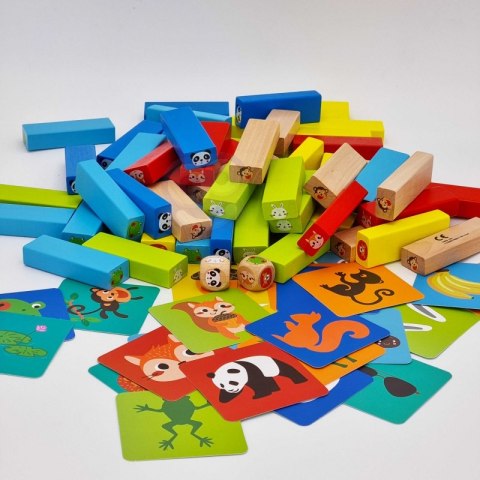 TOOKY TOY Jenga Zwierzęta Gra Zręcznościowa TOOKY TOY Jenga Zwierzęta Gra Zręcznościowa