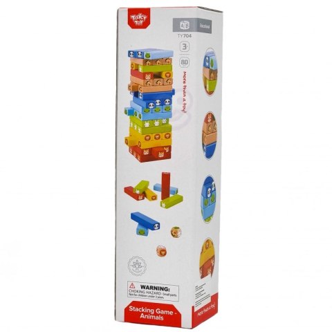 TOOKY TOY Jenga Zwierzęta Gra Zręcznościowa TOOKY TOY Jenga Zwierzęta Gra Zręcznościowa