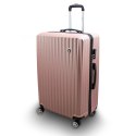 3x WALIZKI PODRÓŻNE ZESTAW BAGAŻ BARUT ROSEGOLD BAGAŻ OBROTOWE KÓŁKA