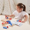 Viga Drewniana Gra Budowanie Klocki 3D Montessori