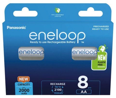 Akumulatorki AA / R6 2000mAh Panasonic Eneloop x8