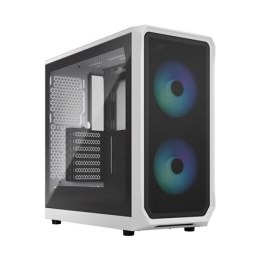 Fractal Design Focus 2 RGB White TG Clear Tint, Midi Tower, Power supply included No