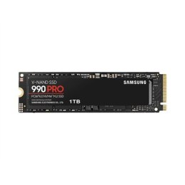 Samsung 990 PRO 1000 GB, SSD form factor M.2 2280, SSD interface PCIe Gen4x4, Write speed 6900 MB/s, Read speed 7450 MB/s