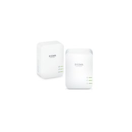 D-Link PowerLine AV2 1000 HD Gigabit Starter Kit DHP-601AV/E 1000 Mbit/s, Ethernet LAN (RJ-45) ports 1, No Wi-Fi, Extra socket