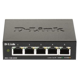 D-Link Smart Managed Switch DGS-1100-05V2/E	 Managed L2, Rackmountable, 1 Gbps (RJ-45) ports quantity 5