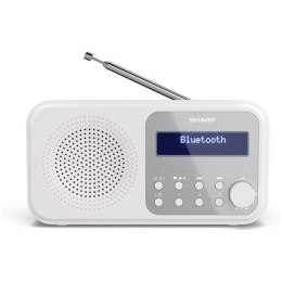 Przenośne radio cyfrowe Sharp DR-P420(WH) Tokyo, FM/DAB/DAB+, Bluetooth 5.0, USB lub zasilanie bateryjne, śnieżnobiały