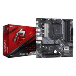 ASRock A520M PHANTOM GAMING 4 Rodzina procesorów AMD, Gniazdo procesora AM4, DDR4 DIMM, Gniazda pamięci 4, Obsługiwane interfejs