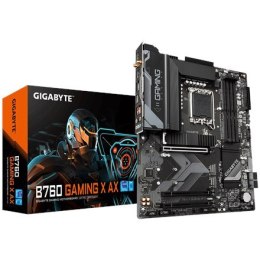 Gigabyte B760 GAMING X AX 1.1 M/B Rodzina procesorów Intel, Gniazdo procesora LGA1700, DDR5 DIMM, Gniazda pamięci 4, Obsługiwane