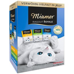 Miamor Royale 12pack Verwohn - kurczak, tuńczyk i królik w galarecie 12x100g