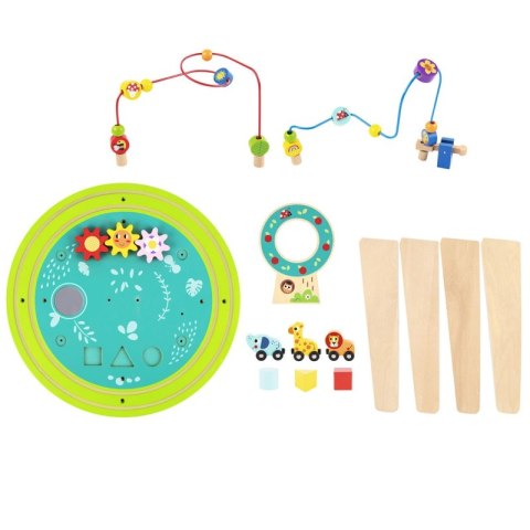 TOOKY TOY Drewniany Stół Aktywności Pętla Motoryczna TOOKY TOY Drewniany Stół Aktywności Pętla Motoryczna
