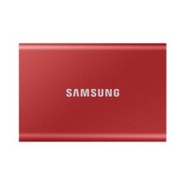 Przenośny dysk SSD Samsung T7 1000 GB, USB 3.2, czerwony