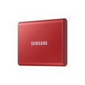 Przenośny dysk SSD Samsung T7 1000 GB, USB 3.2, czerwony