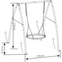 Axi Bocianie Gniazdo Huśtawka z Metalowym Stelażem dla Dzieci