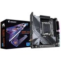 Gigabyte B760I AORUS PRO 1.0 Rodzina procesorów Intel, Gniazdo procesora LGA1700, DDR5 DIMM, Gniazda pamięci 2, Obsługiwane inte