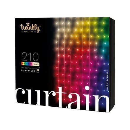 Inteligentne oświetlenie LED Twinkly Curtain 210 RGBW 1,5 x 2,1 m