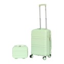 WALIZKA KABINOWA PODRĘCZNA KUFEREK BARUT BAGAŻ TORBA ZIELONA 4 KÓŁKA