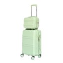 WALIZKA KABINOWA PODRĘCZNA KUFEREK BARUT BAGAŻ TORBA ZIELONA 4 KÓŁKA