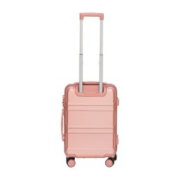 WALIZKA PODRÓŻNA PODRĘCZNA TORBA KABINOWA + KUFEREK ROSEGOLD BAGAŻ KÓŁKA